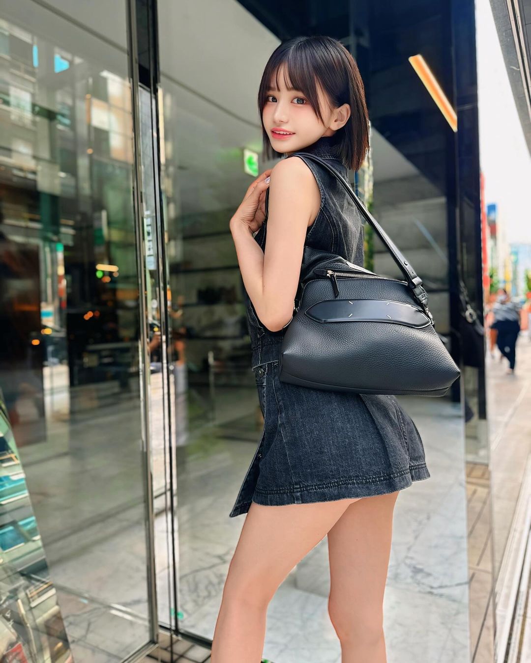 【美品】L.G.B. デニムマイクロミニスカート　錆　27 太ももチラ見せのマイクロミニ デニムのミニスカSサイズです マイクロ