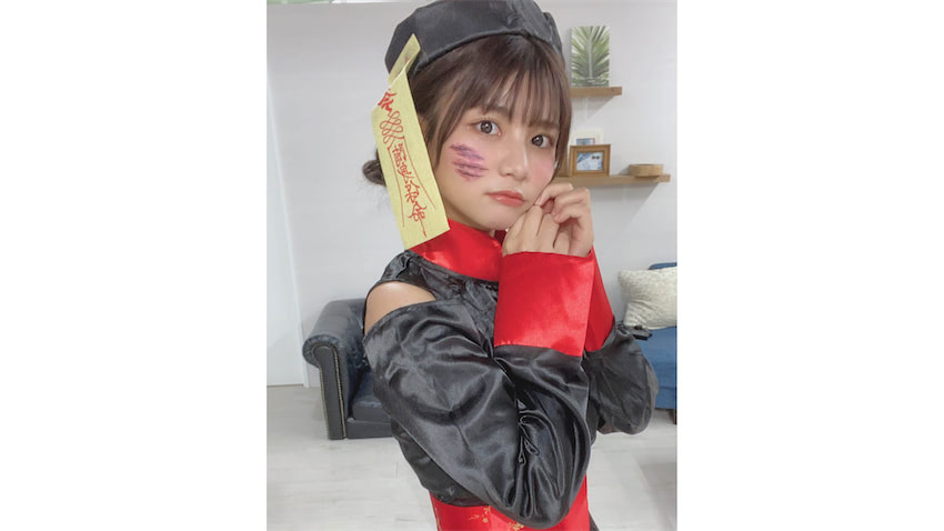 いいねせずにはいられない 本田夕歩 怖さよりも可愛いが勝つキョンシー仮装が話題 Entame Next アイドル情報総合ニュースサイト