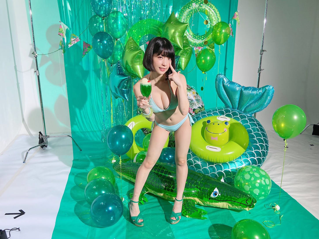 でんぱ組 Inc 根本凪 マスクメロンの擬人化 すぎる水着ショットに藤咲彩音も絶賛 Entame Next アイドル情報総合ニュースサイト